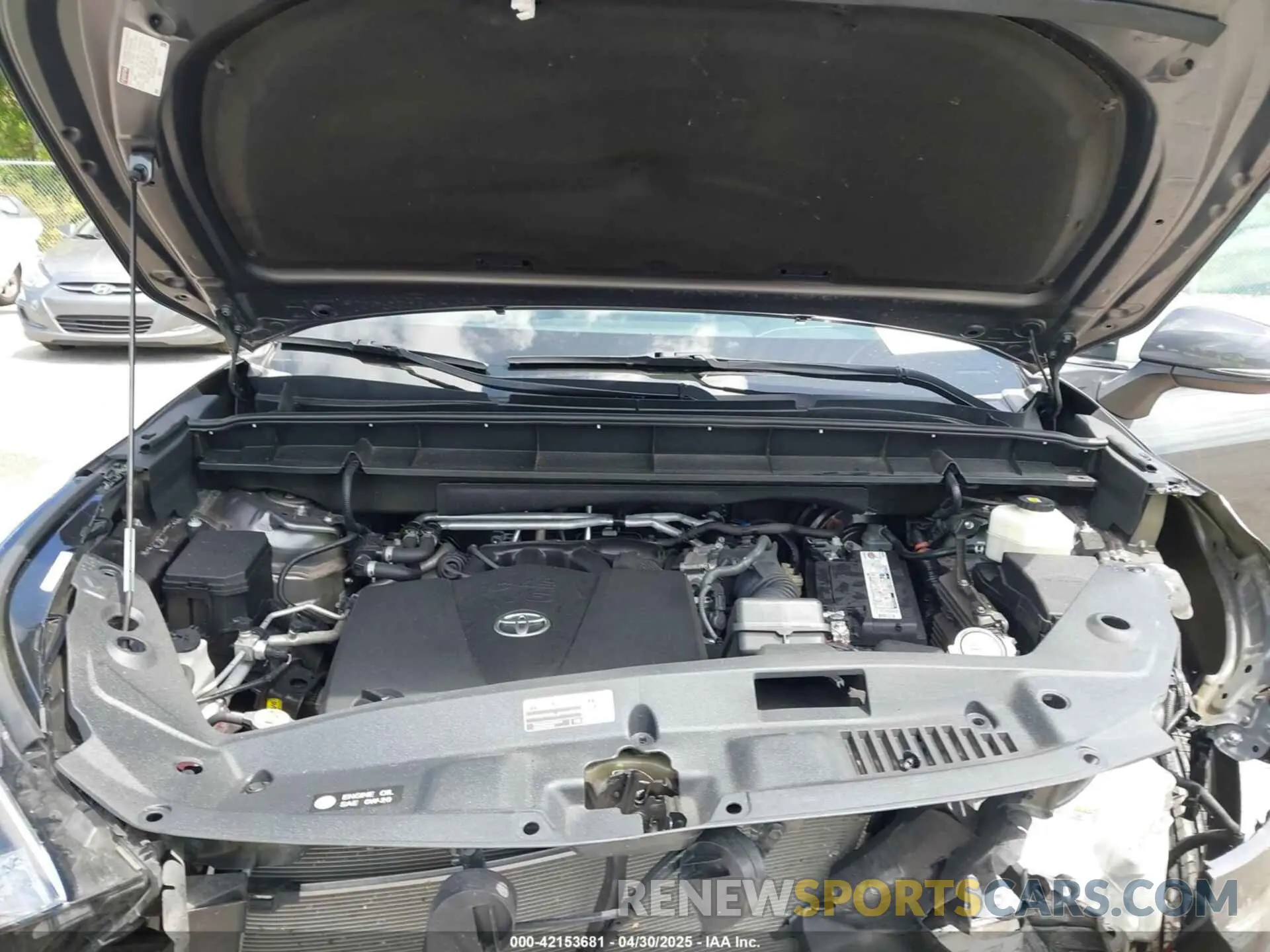 10 fotografías del automóvil dañado 5TDCZRAH4NS543318 TOYOTA HIGHLANDER 2022