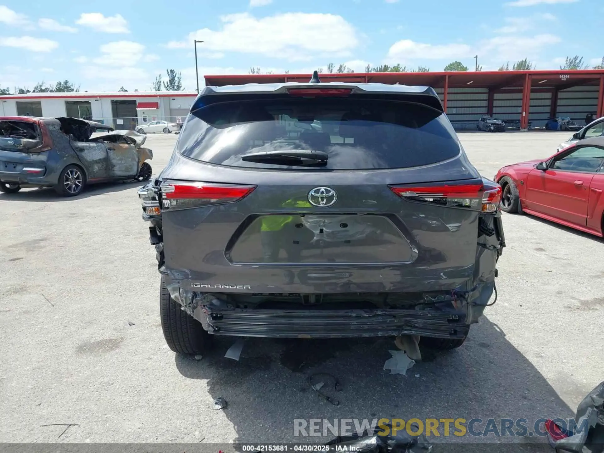 15 fotografías del automóvil dañado 5TDCZRAH4NS543318 TOYOTA HIGHLANDER 2022