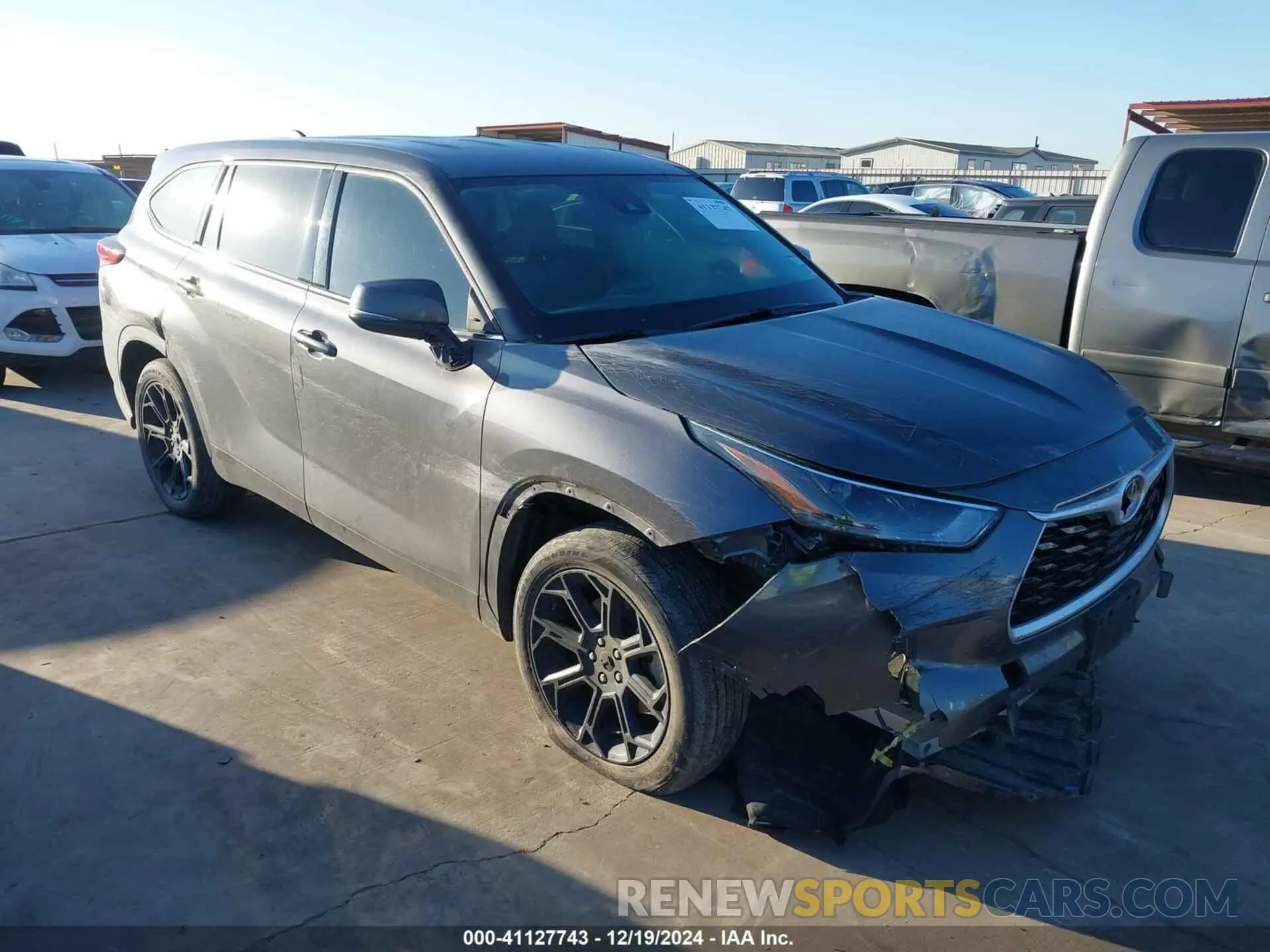 1 fotografías del automóvil dañado 5TDCZRAHXNS117987 TOYOTA HIGHLANDER 2022