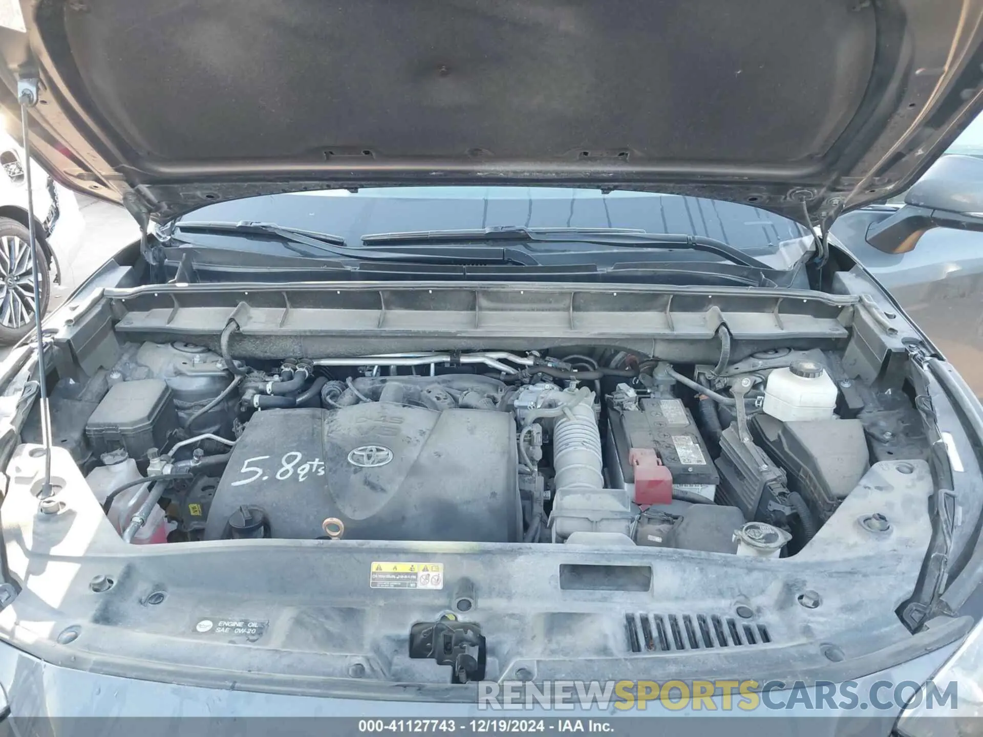 10 fotografías del automóvil dañado 5TDCZRAHXNS117987 TOYOTA HIGHLANDER 2022