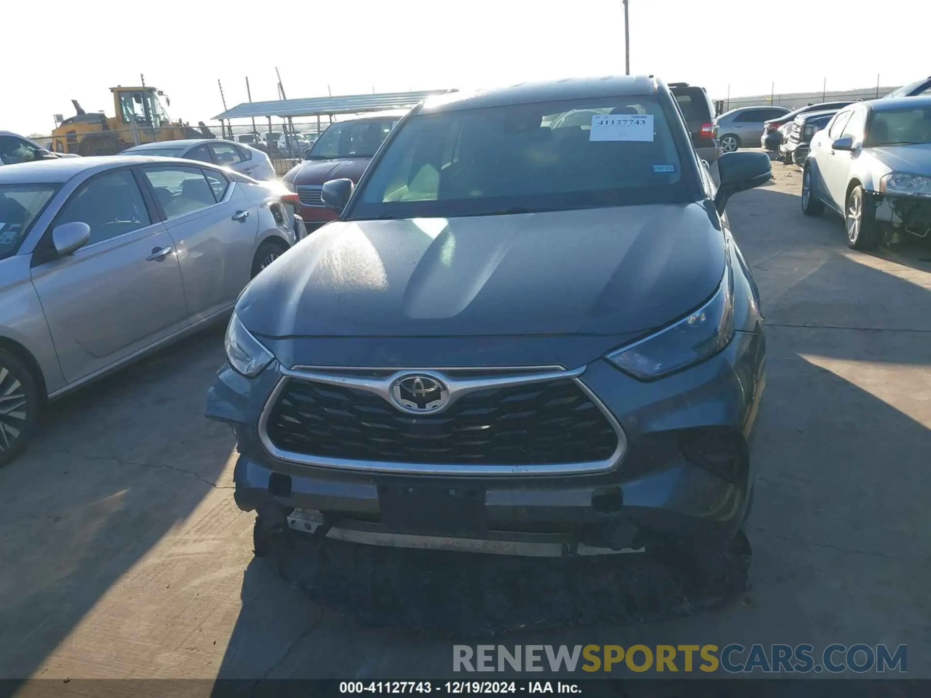12 fotografías del automóvil dañado 5TDCZRAHXNS117987 TOYOTA HIGHLANDER 2022