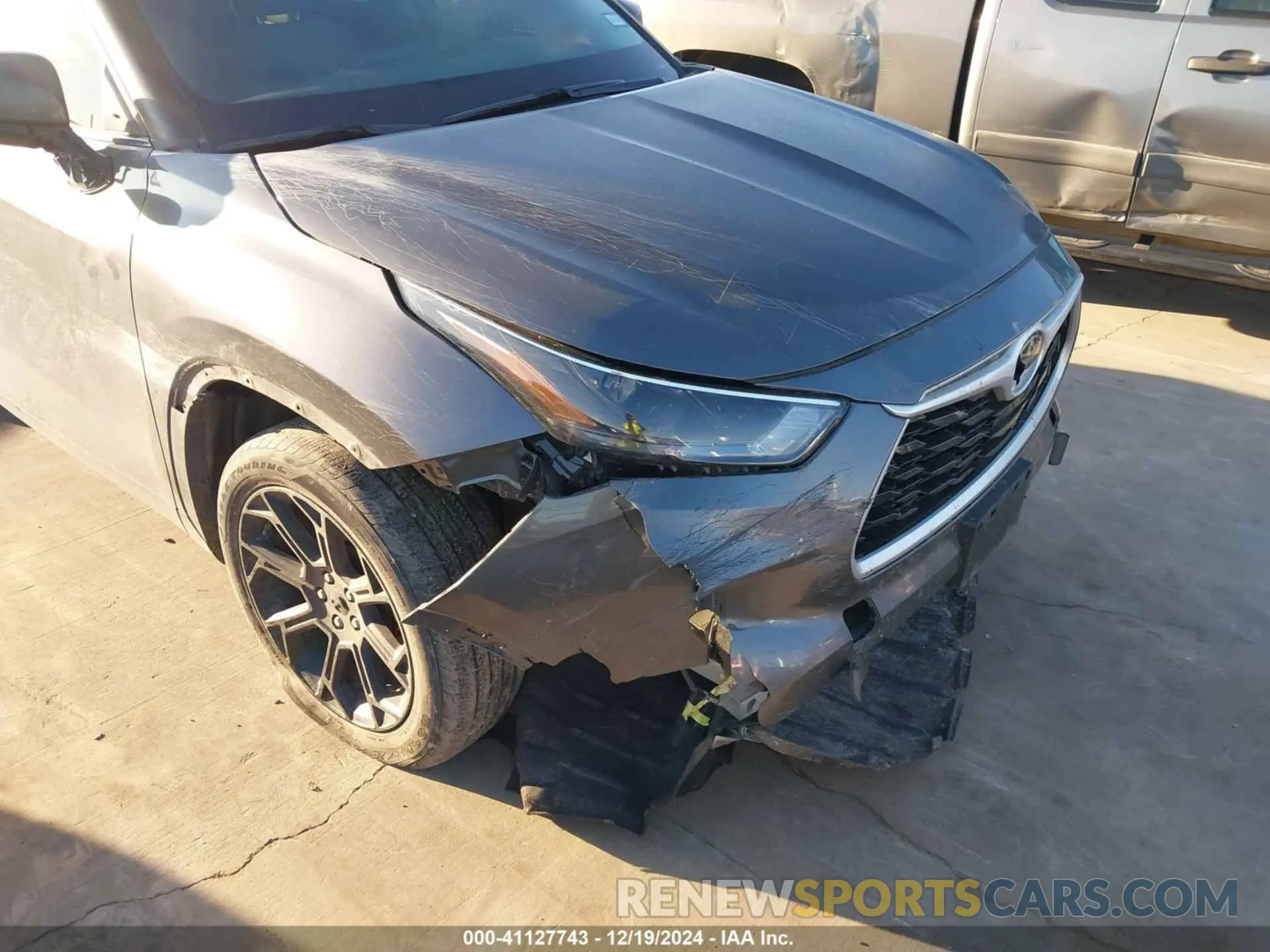 6 fotografías del automóvil dañado 5TDCZRAHXNS117987 TOYOTA HIGHLANDER 2022