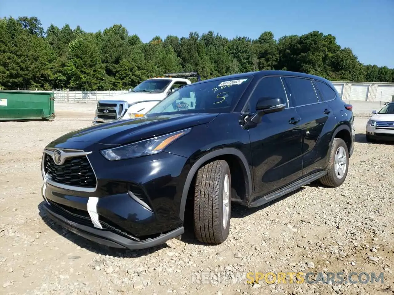 2 fotografías del automóvil dañado 5TDCZRAHXNS122669 TOYOTA HIGHLANDER 2022