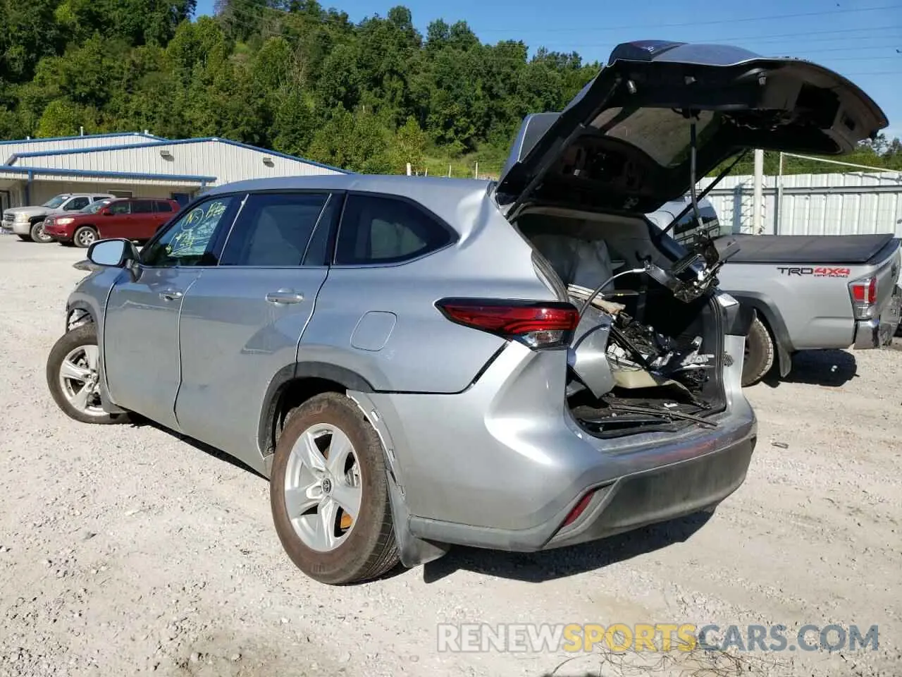 3 fotografías del automóvil dañado 5TDCZRBH2NS228659 TOYOTA HIGHLANDER 2022