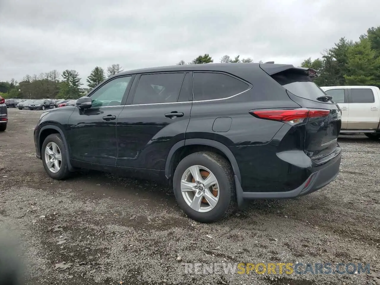 2 fotografías del automóvil dañado 5TDCZRBHXNS199198 TOYOTA HIGHLANDER 2022