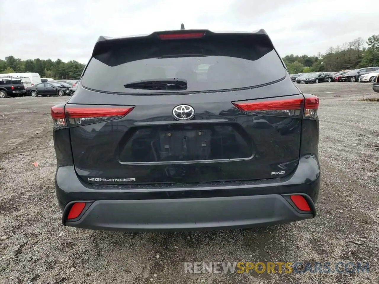6 fotografías del automóvil dañado 5TDCZRBHXNS199198 TOYOTA HIGHLANDER 2022