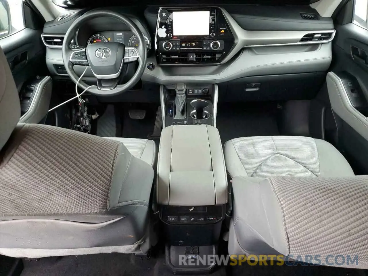 8 fotografías del automóvil dañado 5TDCZRBHXNS199198 TOYOTA HIGHLANDER 2022
