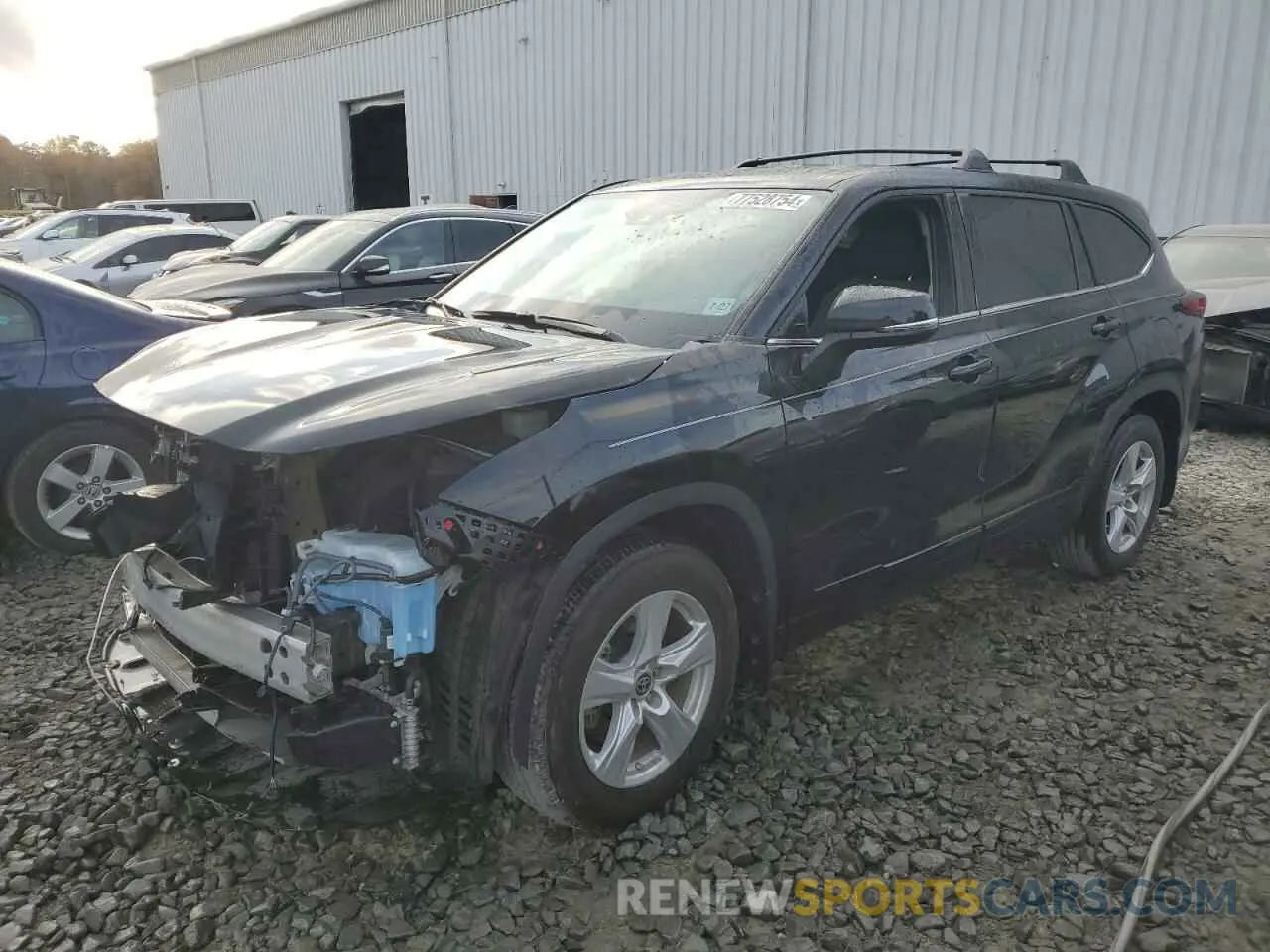1 fotografías del automóvil dañado 5TDCZRBHXNS584342 TOYOTA HIGHLANDER 2022