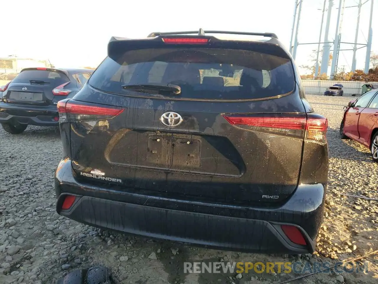 6 fotografías del automóvil dañado 5TDCZRBHXNS584342 TOYOTA HIGHLANDER 2022