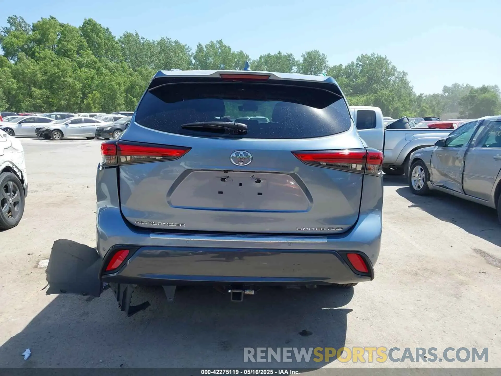 17 fotografías del automóvil dañado 5TDDZRBH0NS192331 TOYOTA HIGHLANDER 2022