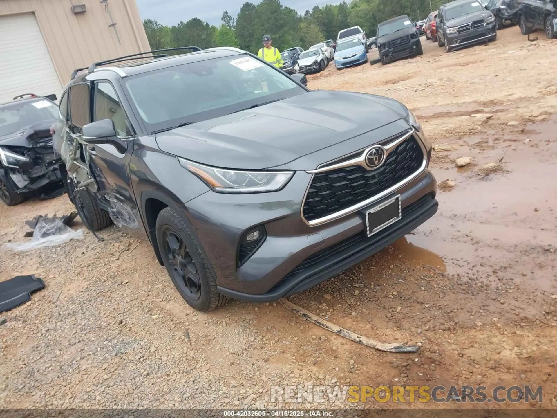 1 fotografías del automóvil dañado 5TDDZRBH0NS199666 TOYOTA HIGHLANDER 2022