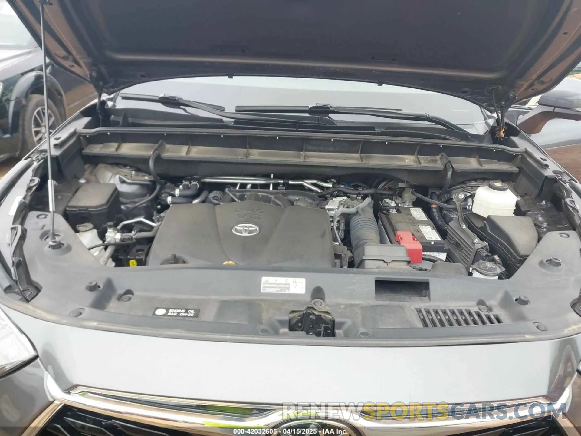 10 fotografías del automóvil dañado 5TDDZRBH0NS199666 TOYOTA HIGHLANDER 2022