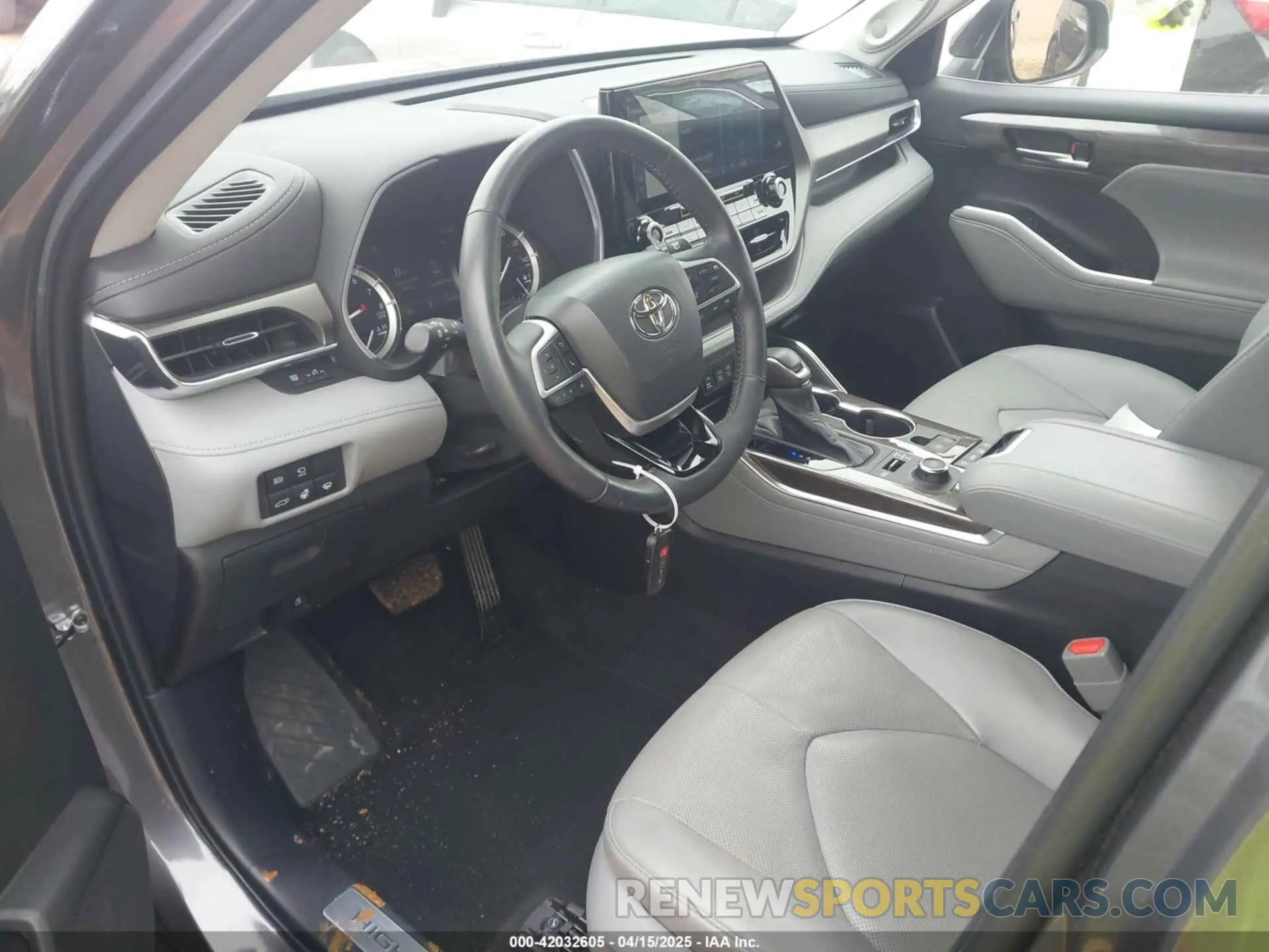 5 fotografías del automóvil dañado 5TDDZRBH0NS199666 TOYOTA HIGHLANDER 2022