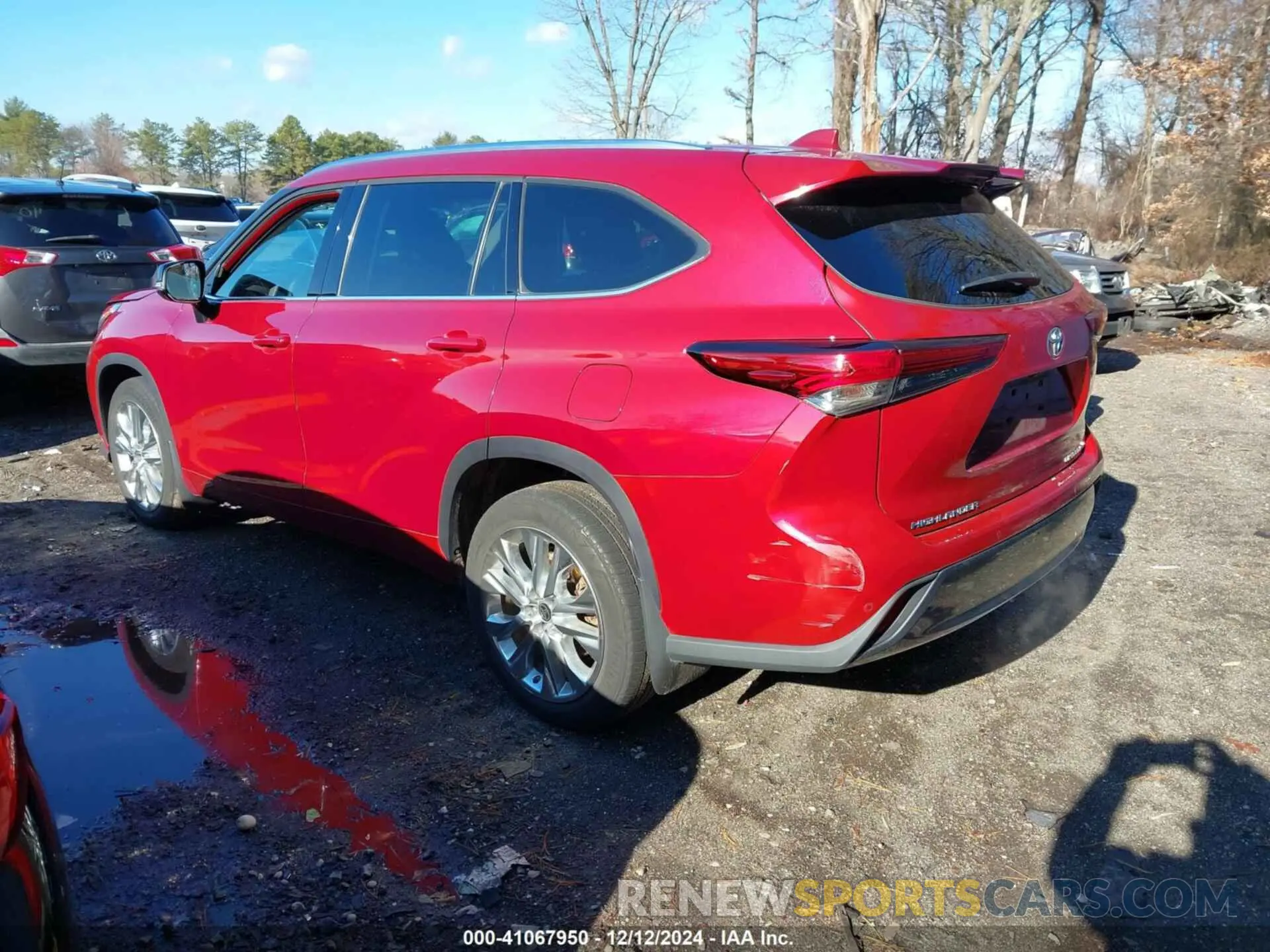 3 fotografías del automóvil dañado 5TDDZRBH2NS185168 TOYOTA HIGHLANDER 2022