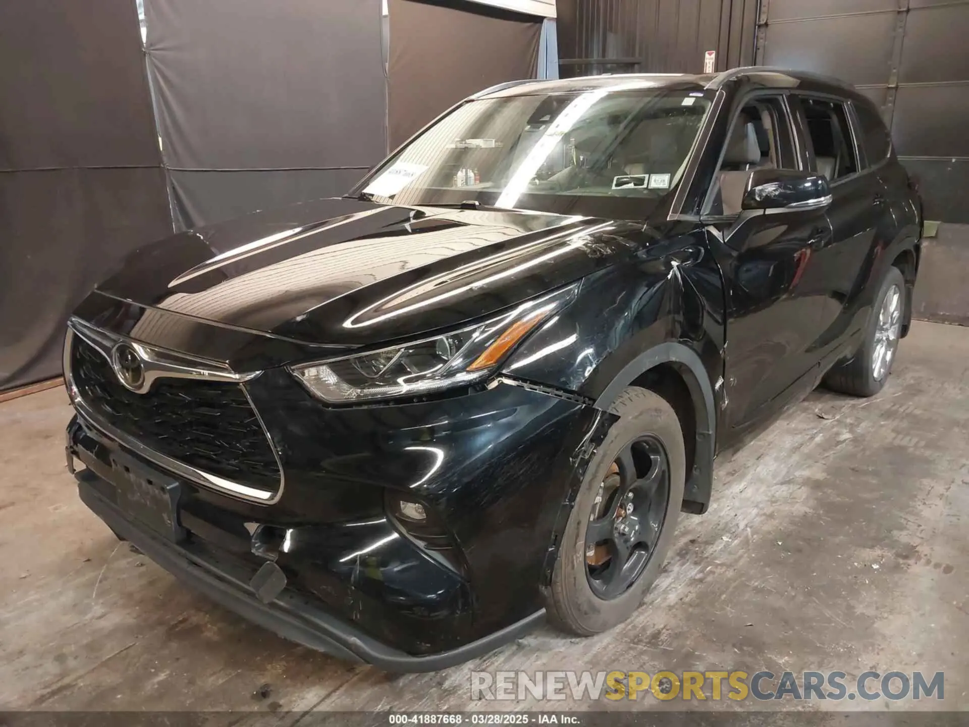 2 fotografías del automóvil dañado 5TDDZRBH5NS165299 TOYOTA HIGHLANDER 2022