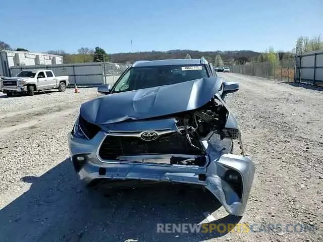 12 fotografías del automóvil dañado 5TDDZRBH5NS186086 TOYOTA HIGHLANDER 2022