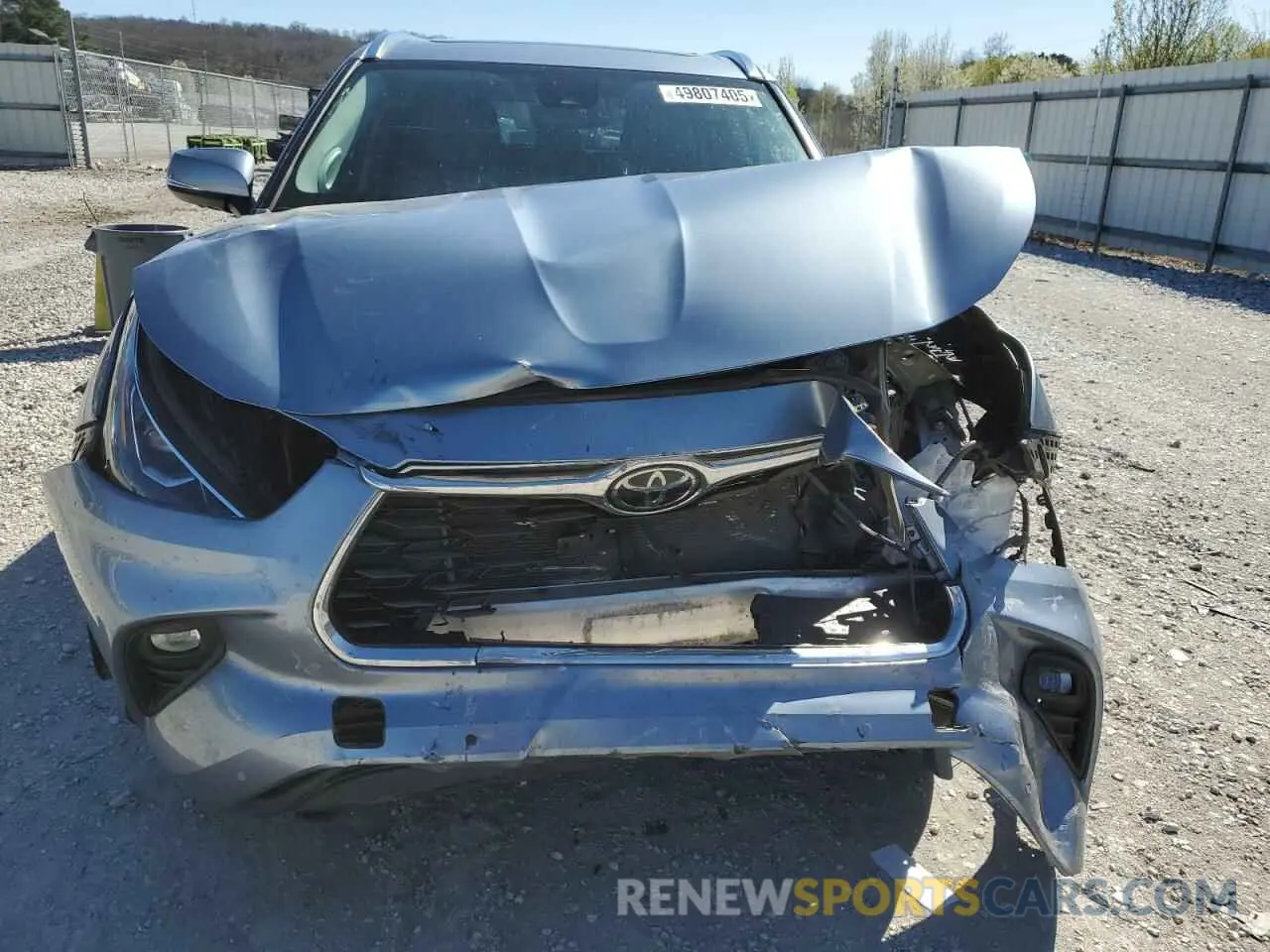 5 fotografías del automóvil dañado 5TDDZRBH5NS186086 TOYOTA HIGHLANDER 2022