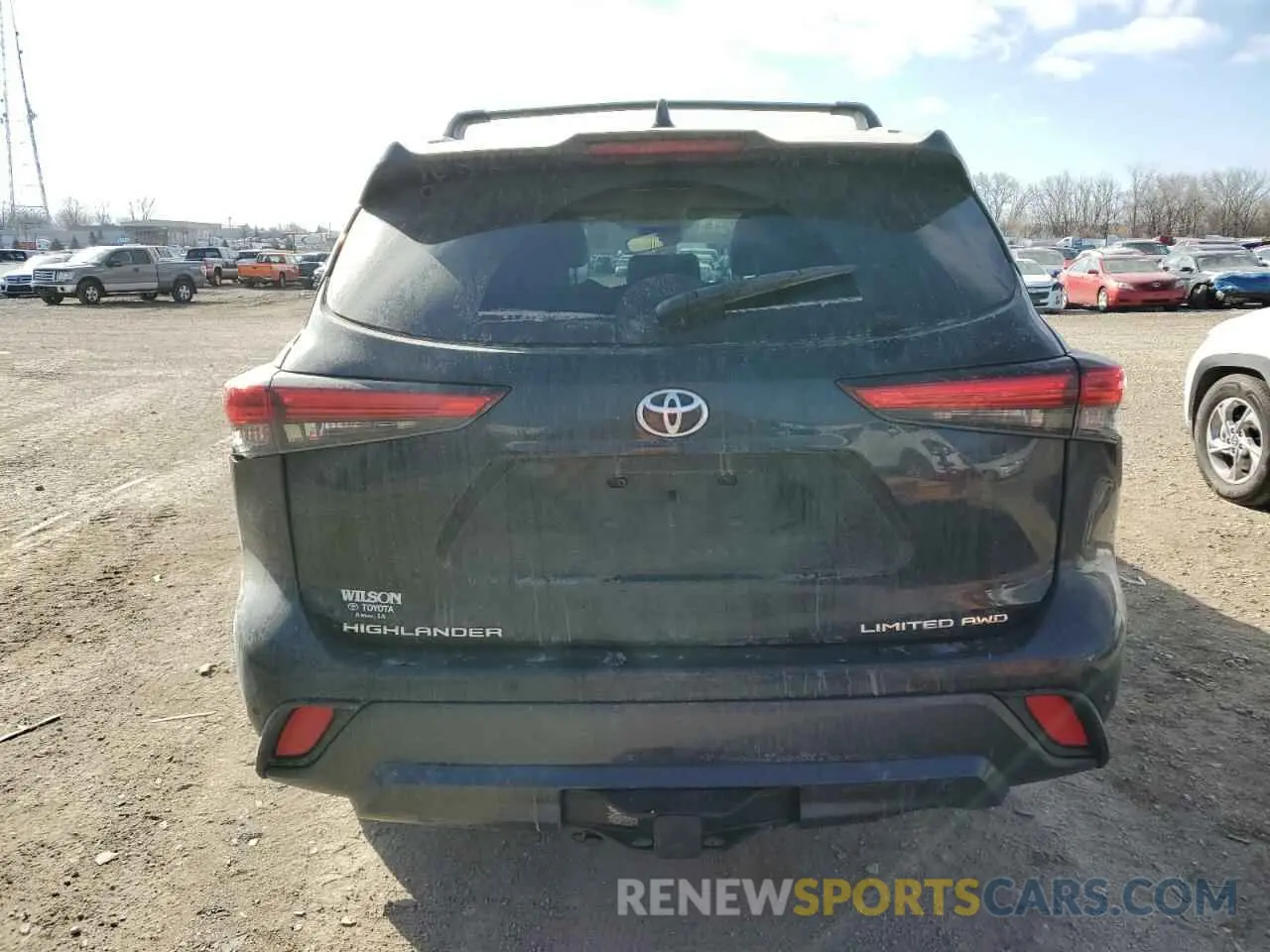 6 fotografías del automóvil dañado 5TDDZRBH7NS198269 TOYOTA HIGHLANDER 2022