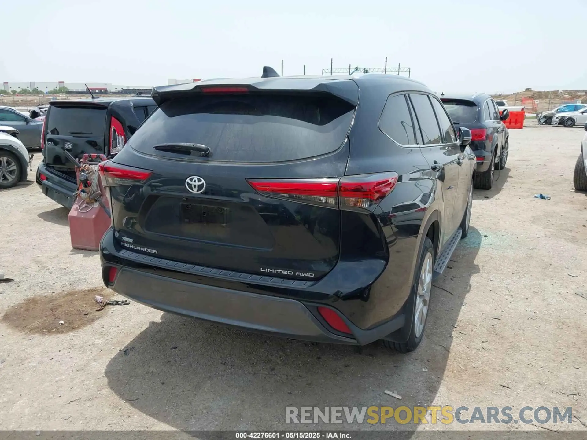 4 fotografías del automóvil dañado 5TDDZRBH7NS224241 TOYOTA HIGHLANDER 2022