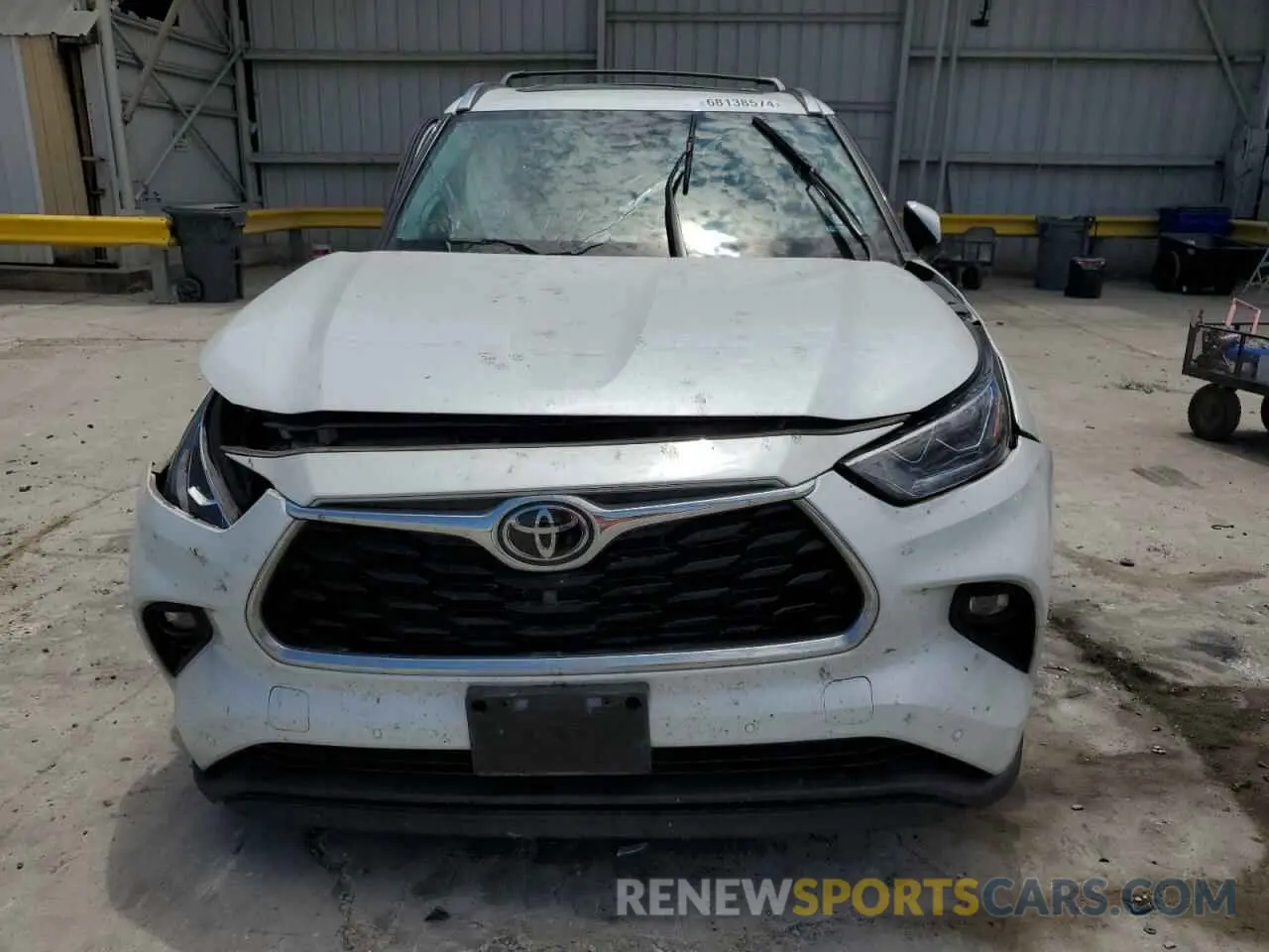 5 fotografías del automóvil dañado 5TDDZRBH8NS213040 TOYOTA HIGHLANDER 2022