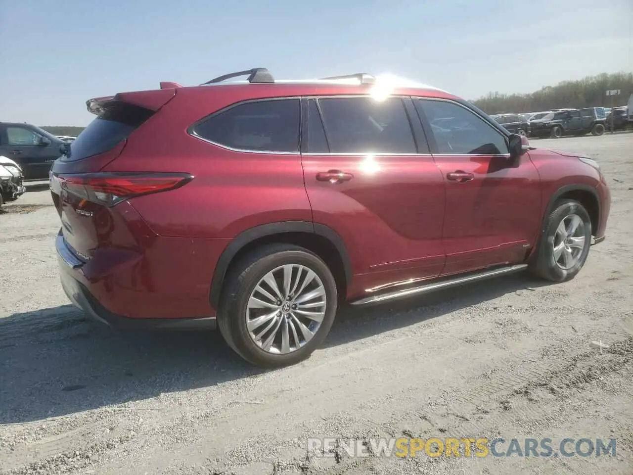 3 fotografías del automóvil dañado 5TDEBRCH1NS074764 TOYOTA HIGHLANDER 2022