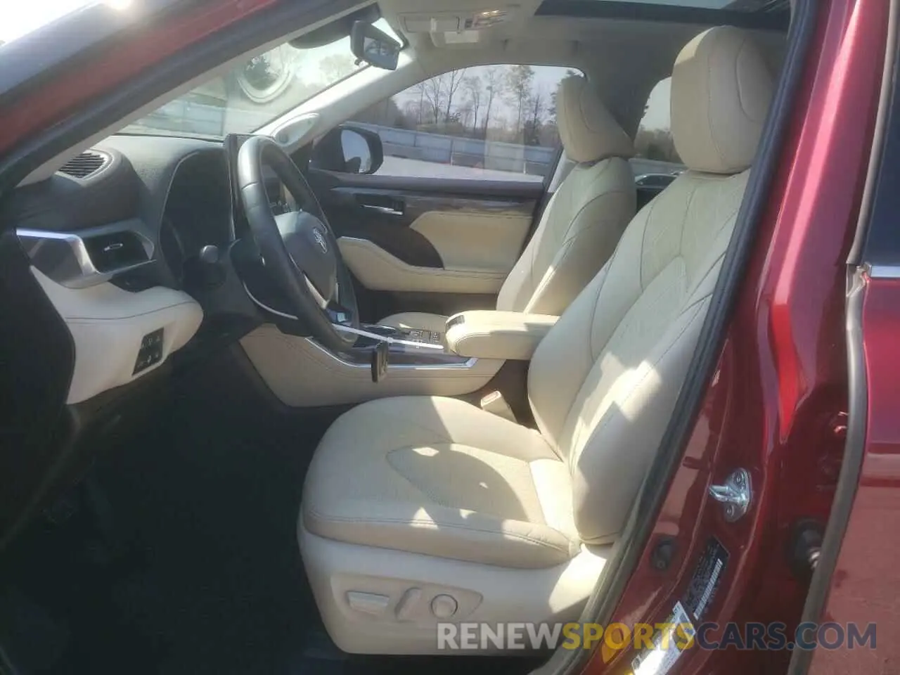 7 fotografías del automóvil dañado 5TDEBRCH1NS074764 TOYOTA HIGHLANDER 2022