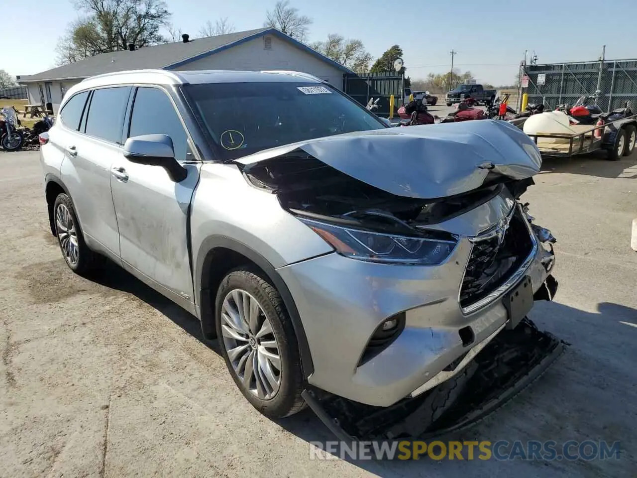 1 fotografías del automóvil dañado 5TDEBRCH2NS097163 TOYOTA HIGHLANDER 2022