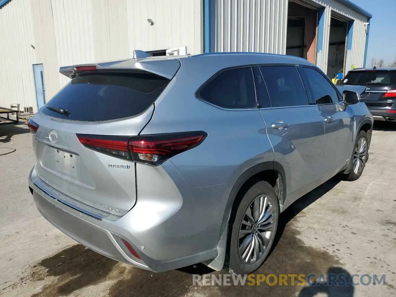 4 fotografías del automóvil dañado 5TDEBRCH2NS097163 TOYOTA HIGHLANDER 2022