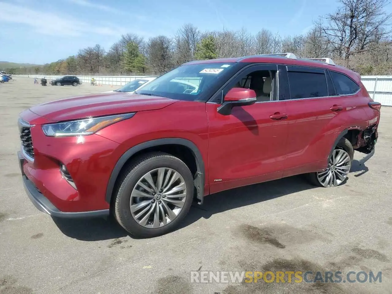 1 fotografías del automóvil dañado 5TDEBRCH3NS075589 TOYOTA HIGHLANDER 2022