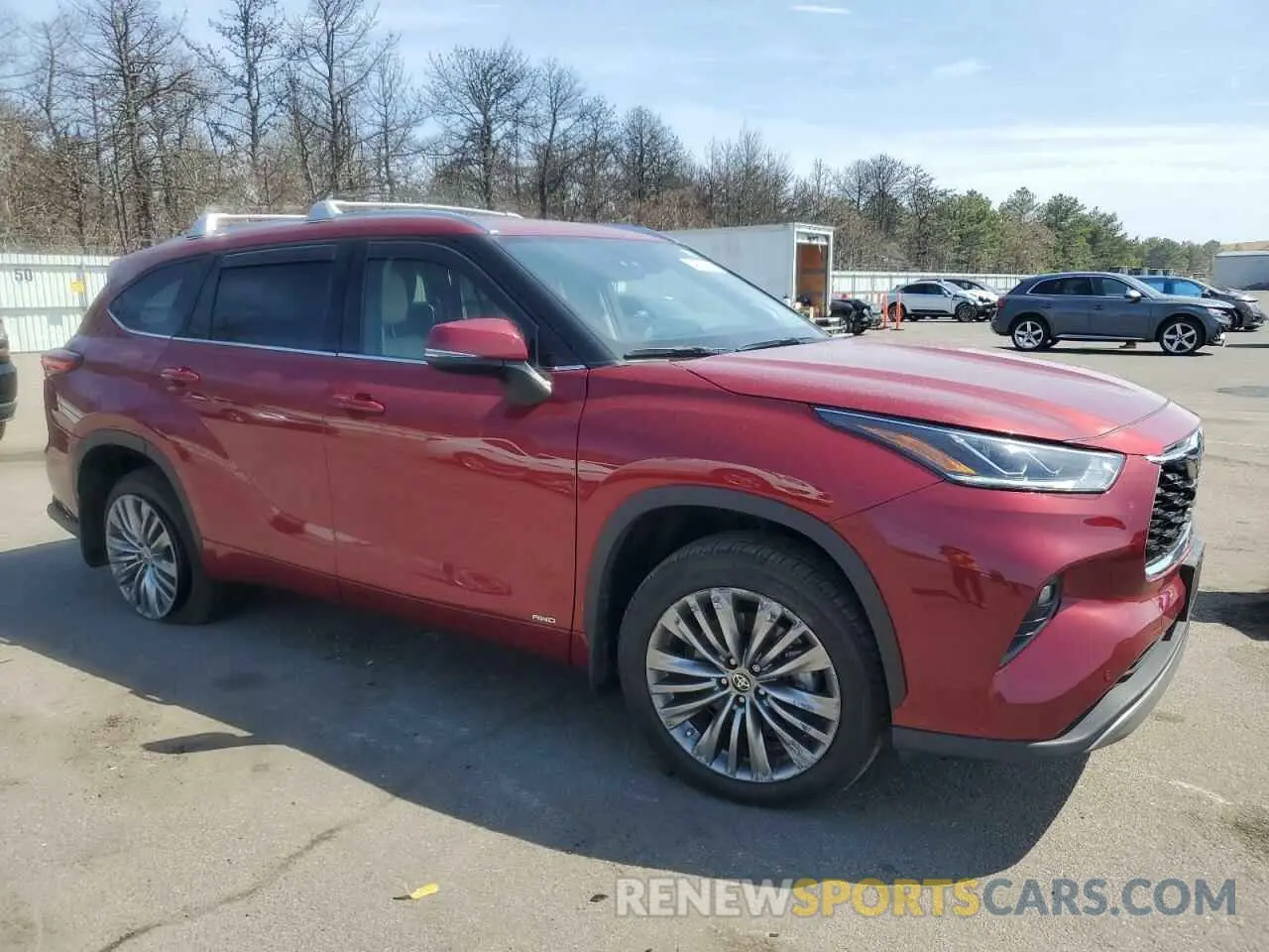 4 fotografías del automóvil dañado 5TDEBRCH3NS075589 TOYOTA HIGHLANDER 2022