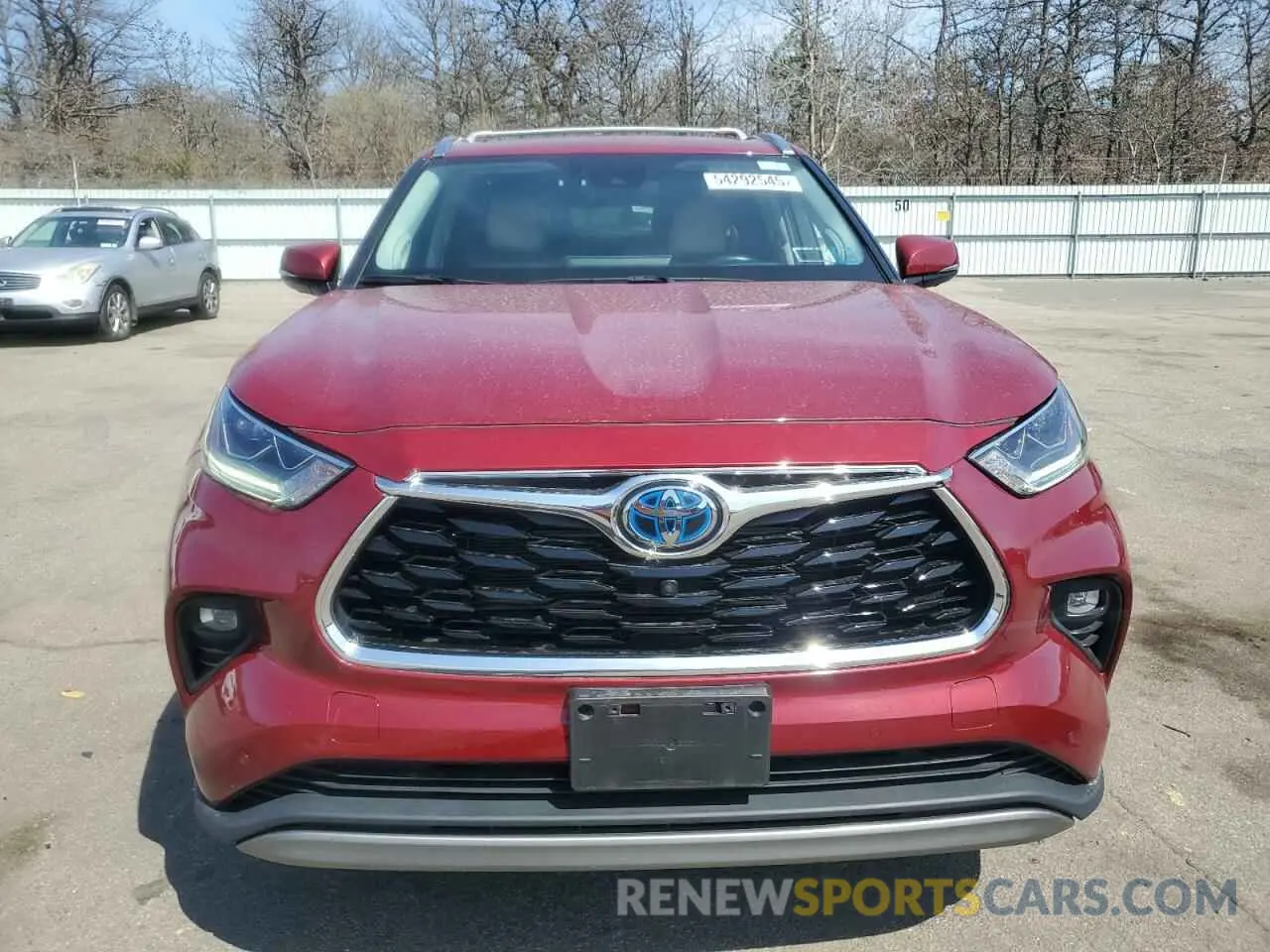5 fotografías del automóvil dañado 5TDEBRCH3NS075589 TOYOTA HIGHLANDER 2022