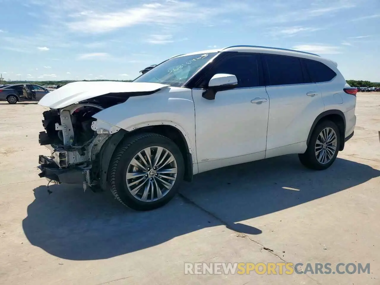1 fotografías del automóvil dañado 5TDEBRCH3NS078329 TOYOTA HIGHLANDER 2022