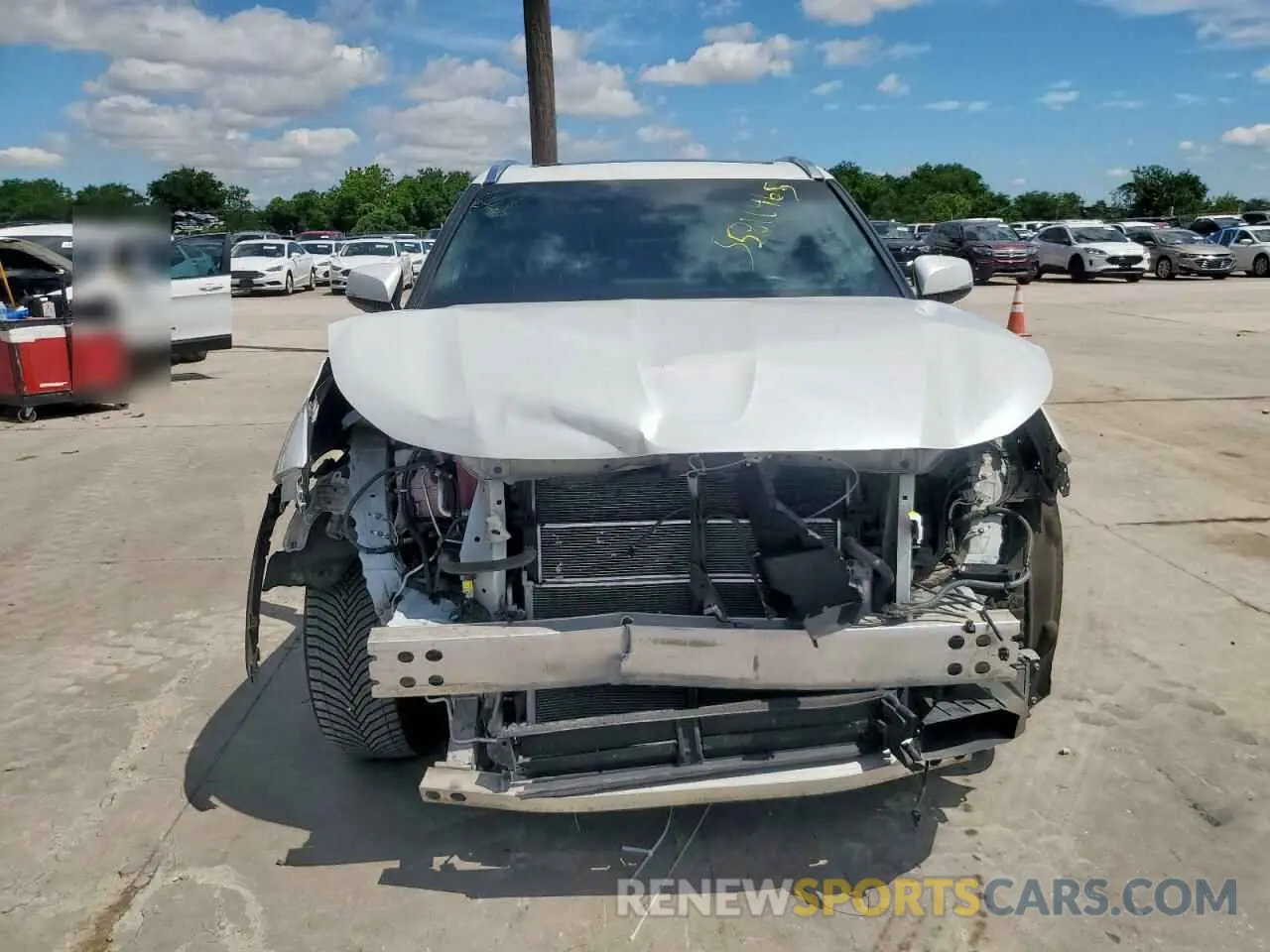 5 fotografías del automóvil dañado 5TDEBRCH3NS078329 TOYOTA HIGHLANDER 2022