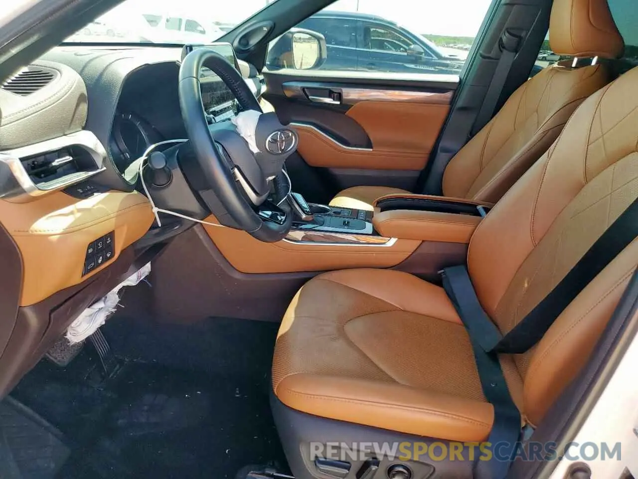 7 fotografías del automóvil dañado 5TDEBRCH3NS078329 TOYOTA HIGHLANDER 2022
