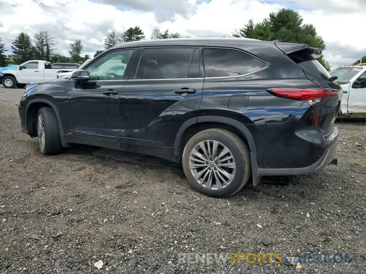 3 fotografías del automóvil dañado 5TDEBRCH5NS086903 TOYOTA HIGHLANDER 2022