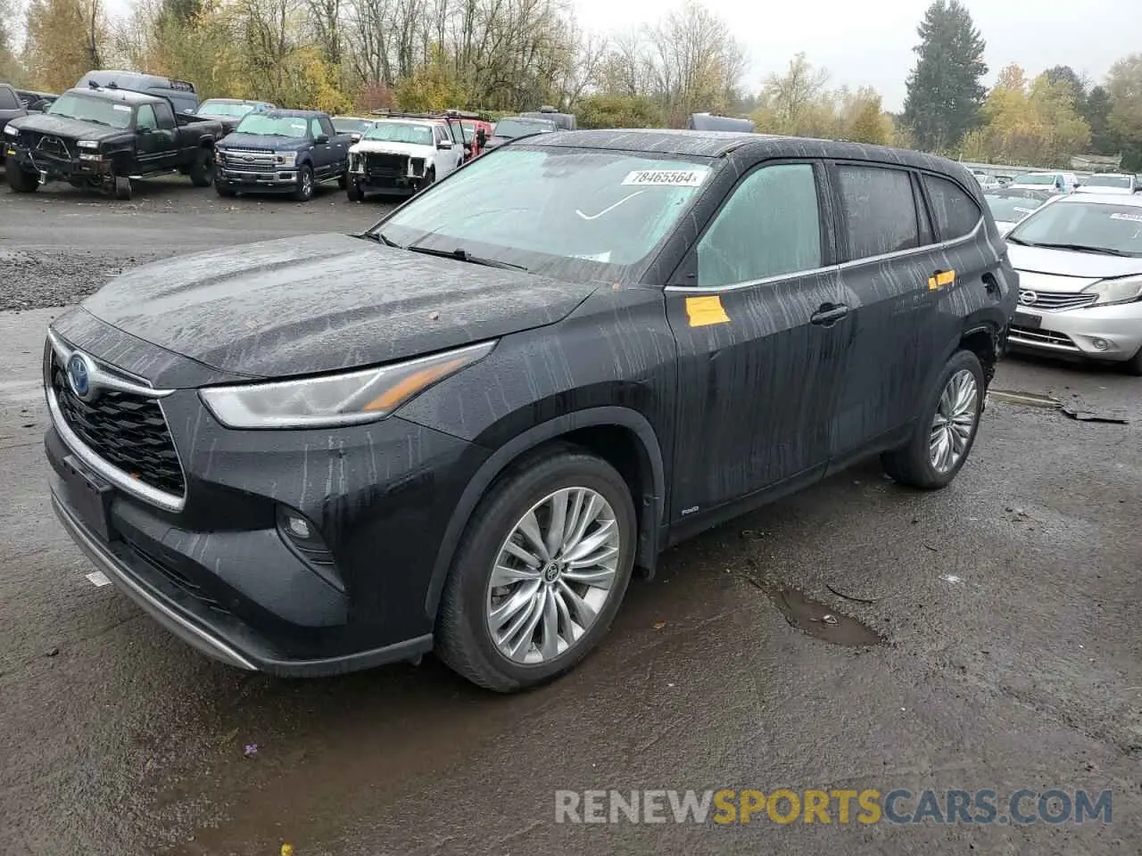 1 fotografías del automóvil dañado 5TDEBRCH5NS091499 TOYOTA HIGHLANDER 2022