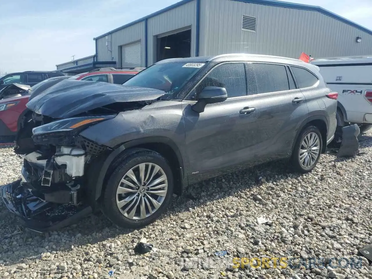 1 fotografías del automóvil dañado 5TDEBRCH7NS089088 TOYOTA HIGHLANDER 2022