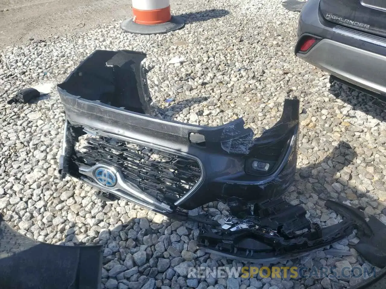13 fotografías del automóvil dañado 5TDEBRCH7NS089088 TOYOTA HIGHLANDER 2022