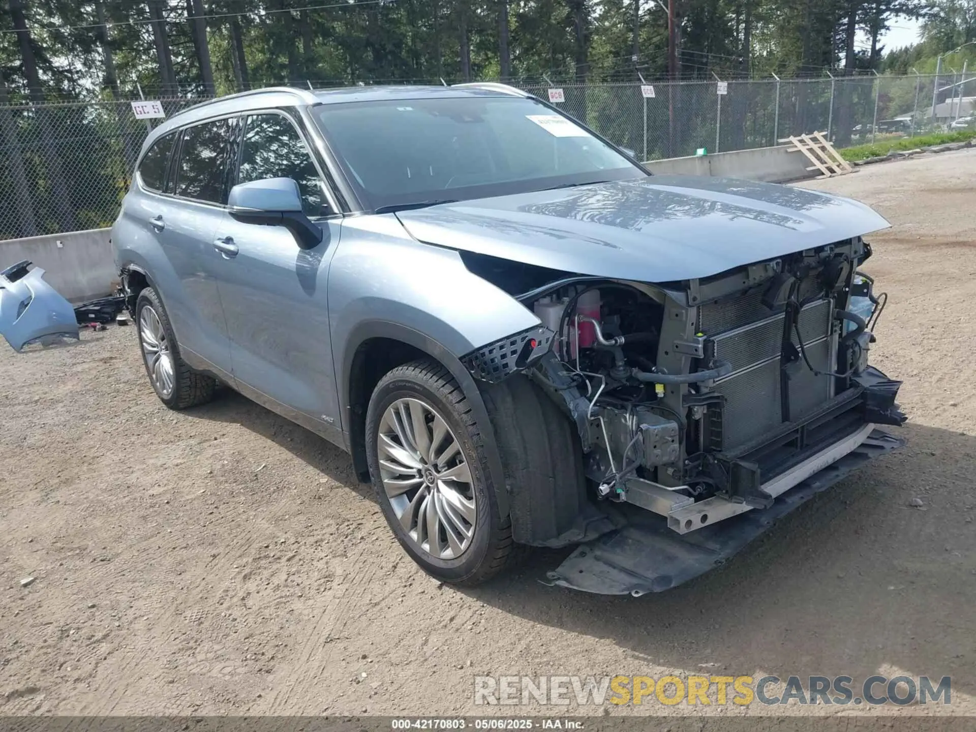 1 fotografías del automóvil dañado 5TDEBRCH7NS098017 TOYOTA HIGHLANDER 2022
