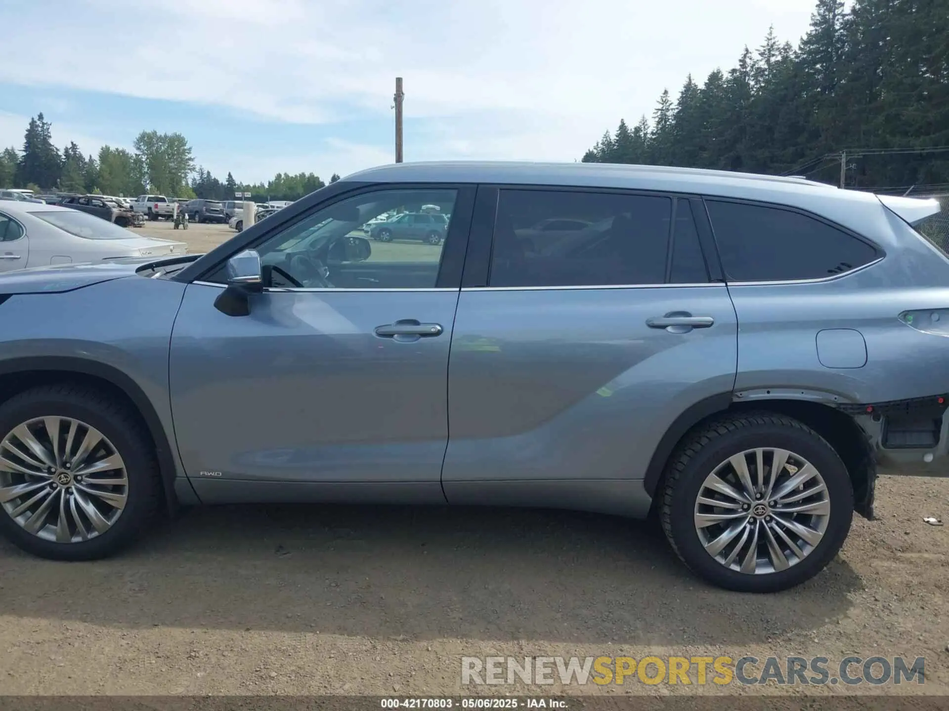 15 fotografías del automóvil dañado 5TDEBRCH7NS098017 TOYOTA HIGHLANDER 2022