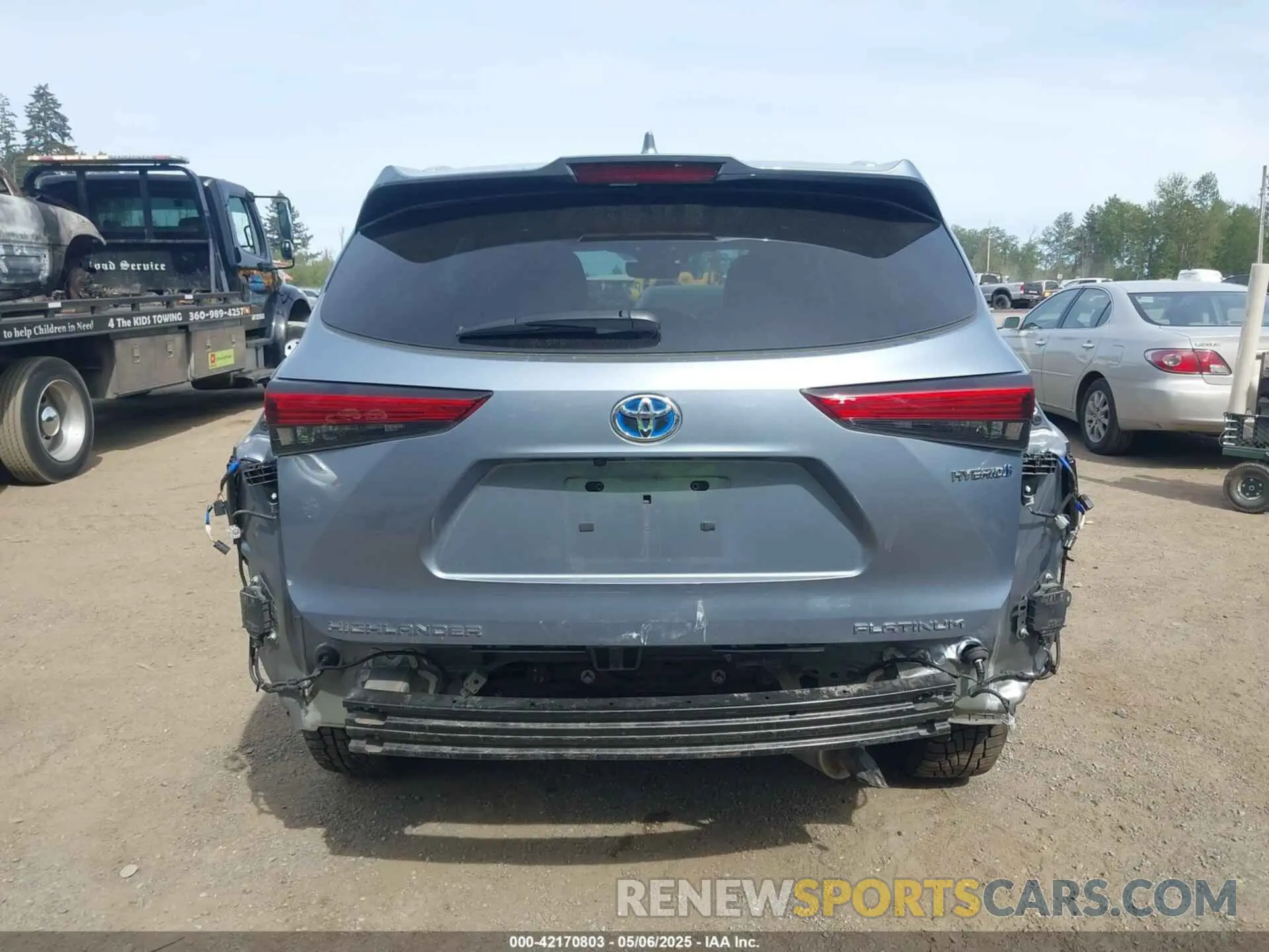 17 fotografías del automóvil dañado 5TDEBRCH7NS098017 TOYOTA HIGHLANDER 2022