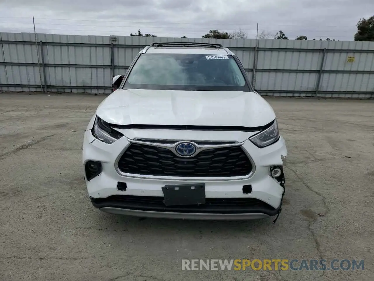 5 fotografías del automóvil dañado 5TDEBRCH8NS090895 TOYOTA HIGHLANDER 2022