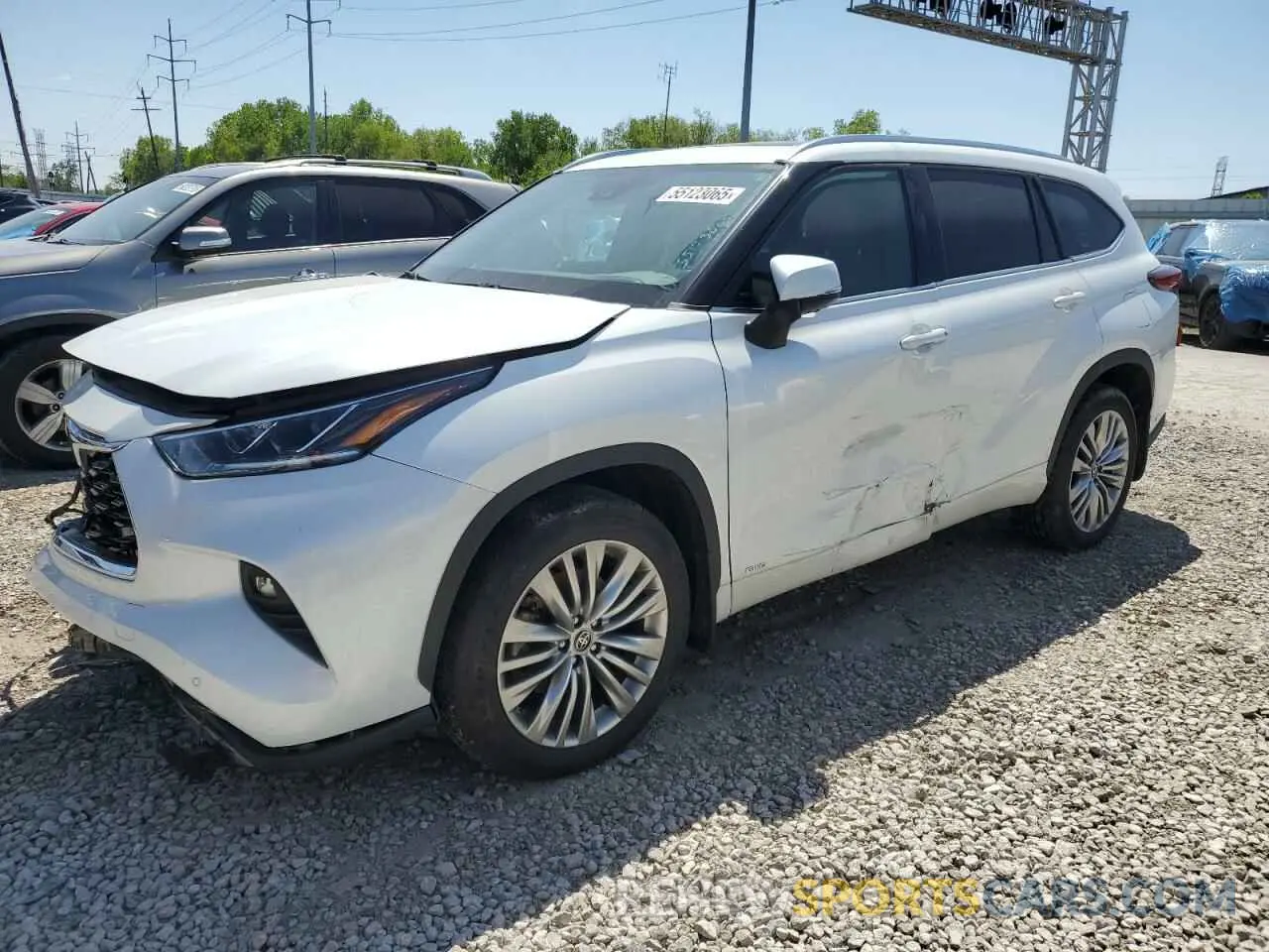 1 fotografías del automóvil dañado 5TDEBRCH9NS083499 TOYOTA HIGHLANDER 2022