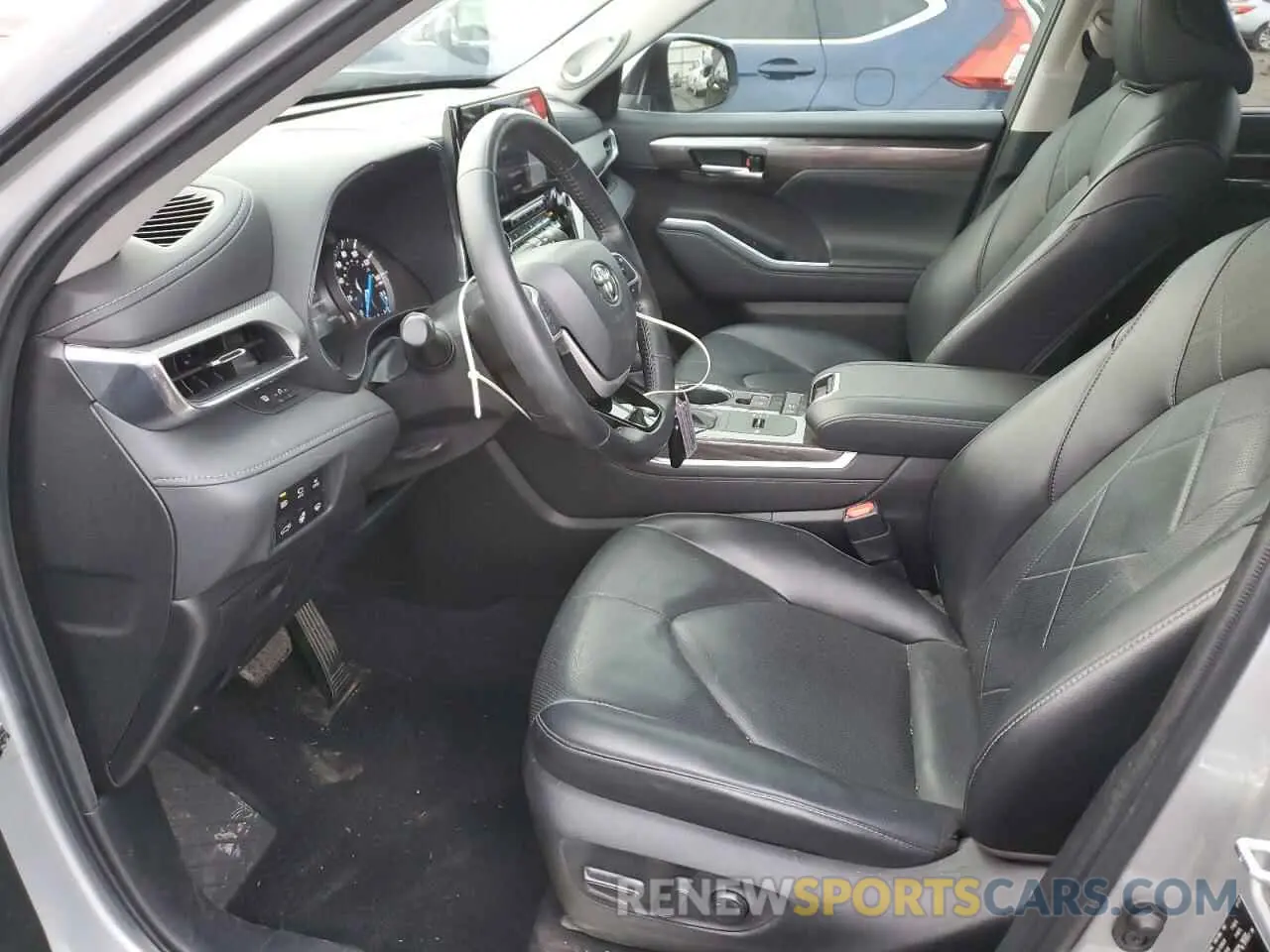 7 fotografías del automóvil dañado 5TDFARAH0NS013786 TOYOTA HIGHLANDER 2022