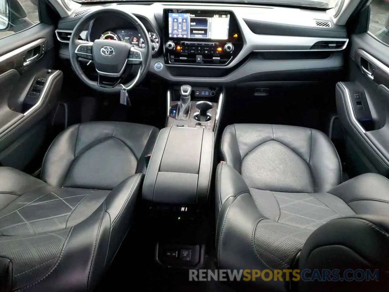 8 fotografías del automóvil dañado 5TDFARAH0NS013786 TOYOTA HIGHLANDER 2022