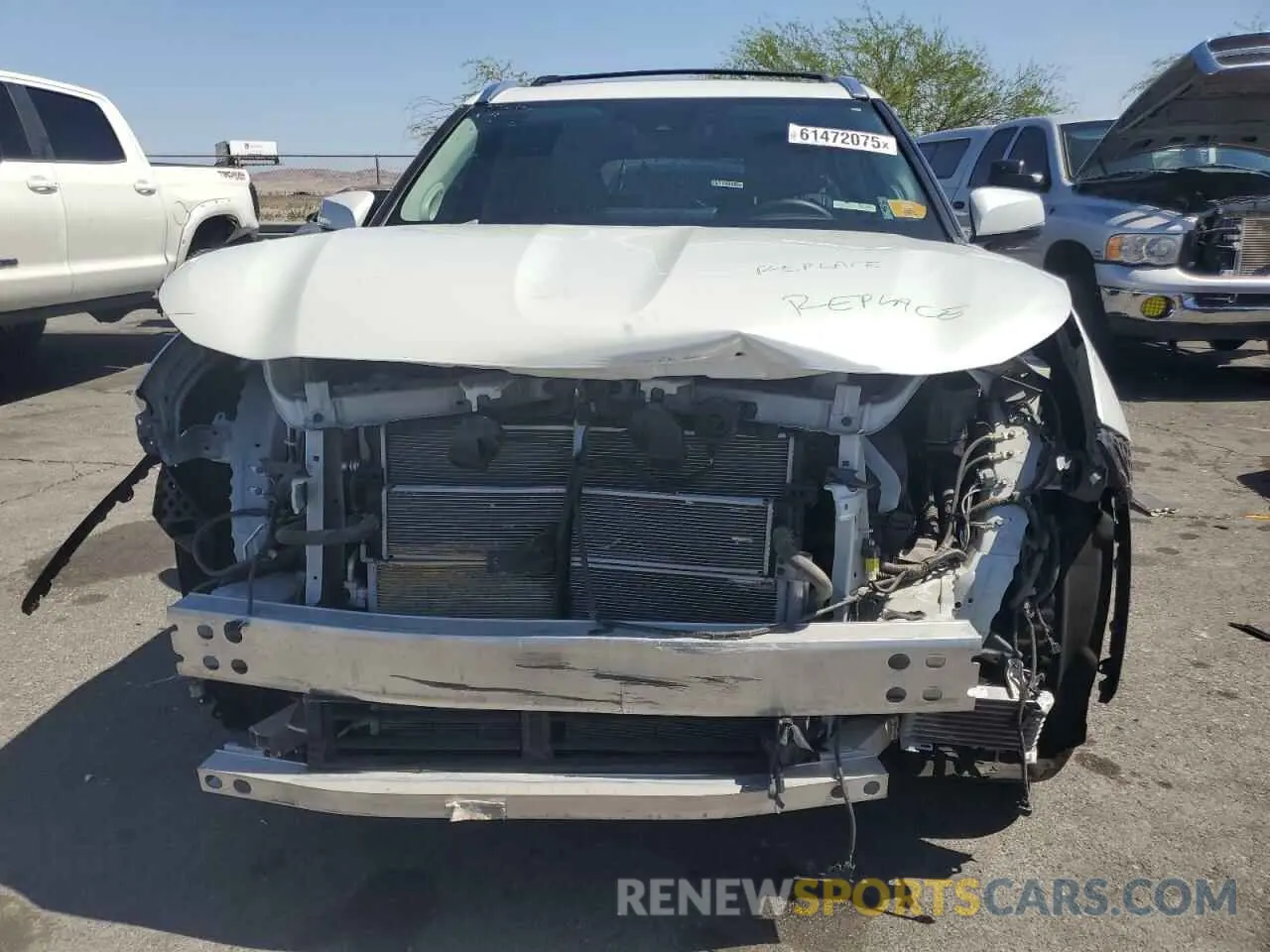 5 fotografías del automóvil dañado 5TDFARAH5NS012746 TOYOTA HIGHLANDER 2022