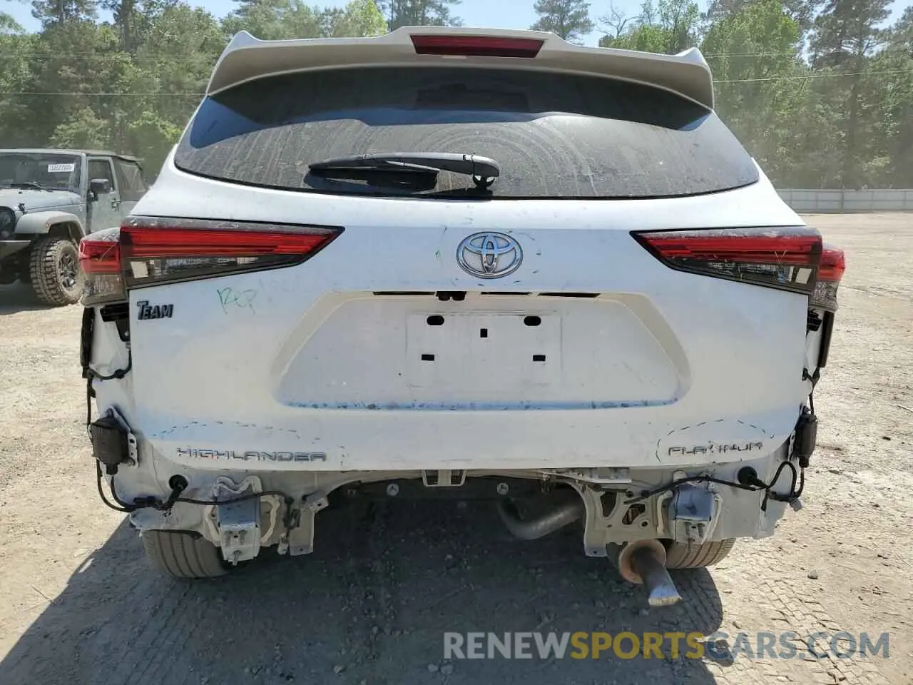 6 fotografías del automóvil dañado 5TDFZRAH2NS102168 TOYOTA HIGHLANDER 2022