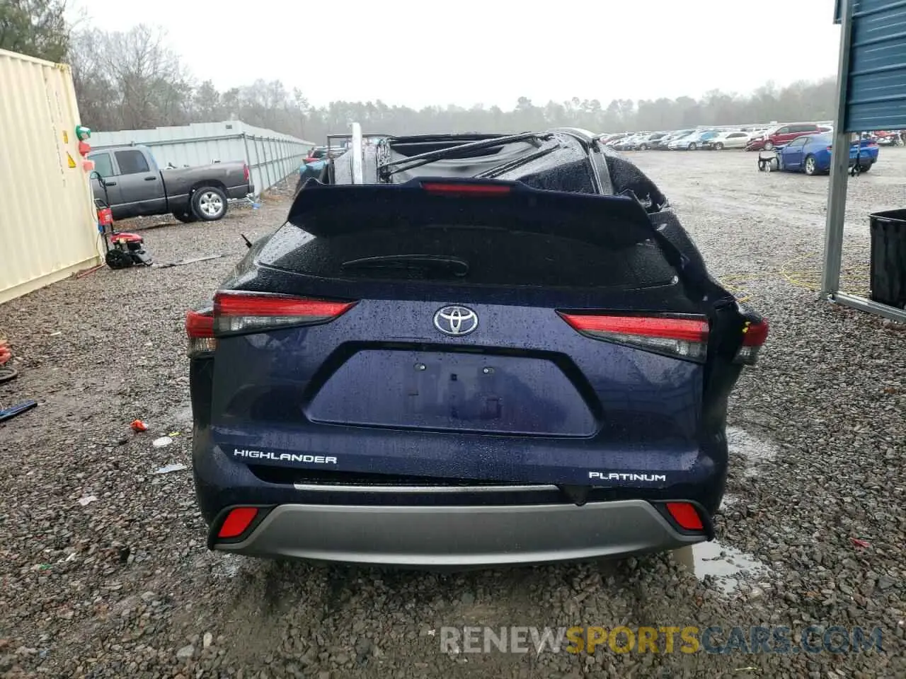 6 fotografías del automóvil dañado 5TDFZRAH4NS121904 TOYOTA HIGHLANDER 2022
