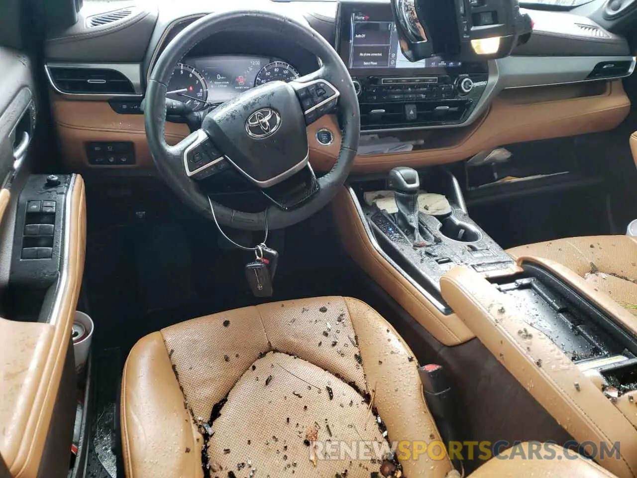 8 fotografías del automóvil dañado 5TDFZRAH4NS121904 TOYOTA HIGHLANDER 2022