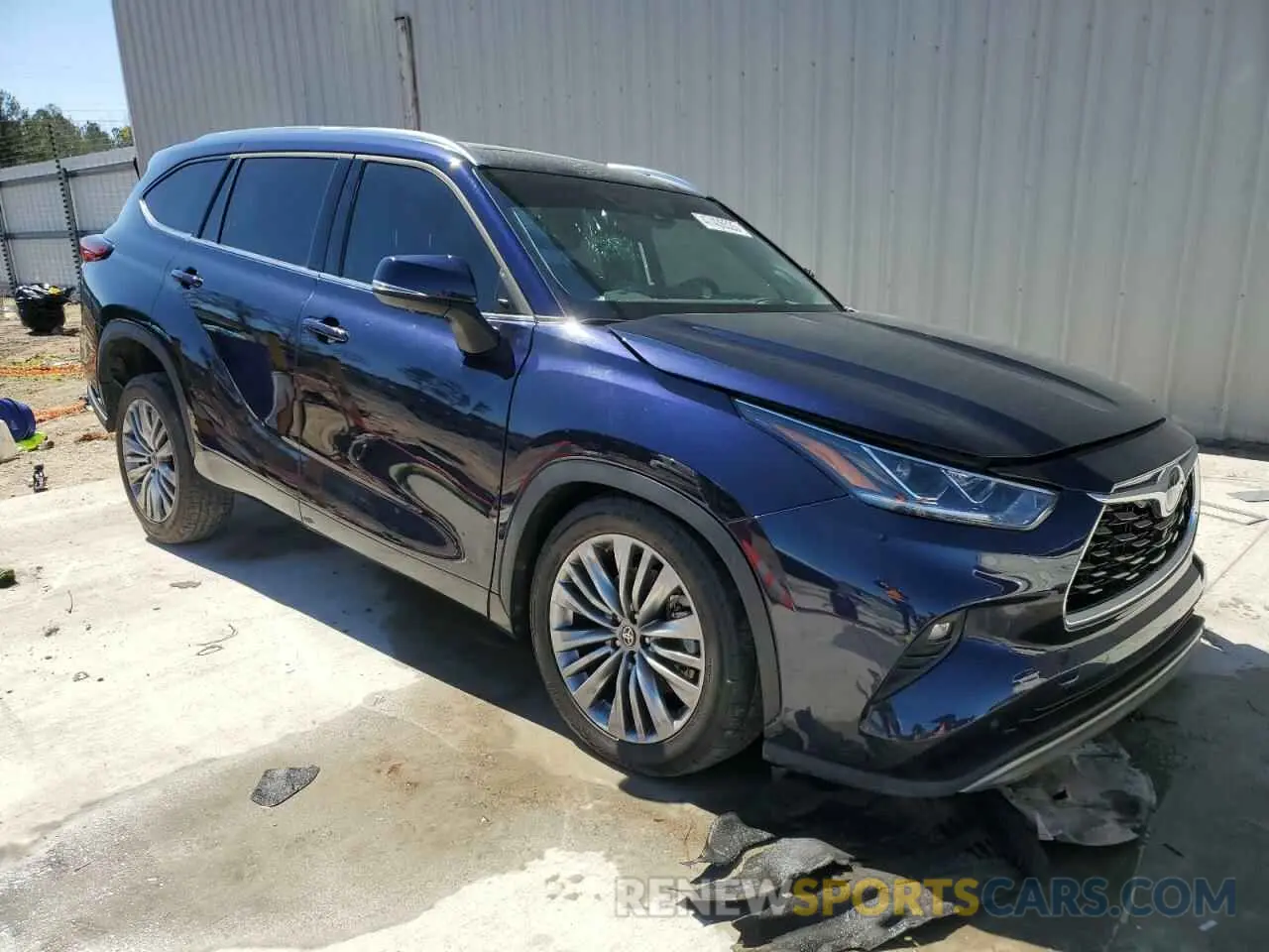 4 fotografías del automóvil dañado 5TDFZRAHXNS105349 TOYOTA HIGHLANDER 2022